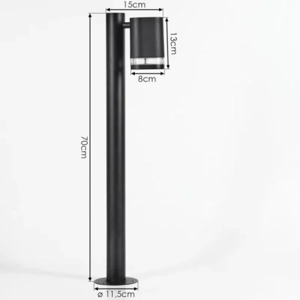 hofstein Borne lumineuse Amyton Noir, 1 lumière* Lampes Modernes