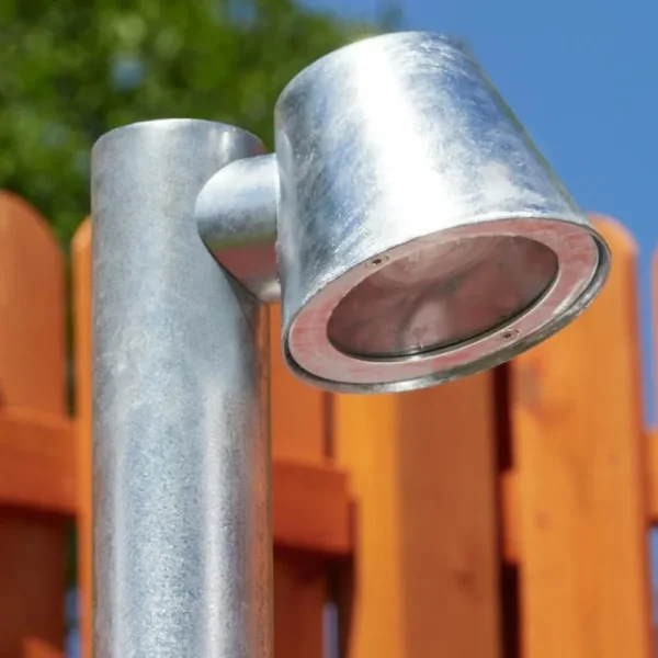 hofstein Borne lumineuse Cook Acier inoxydable, Zingué, 1 lumière* Lampes Modernes