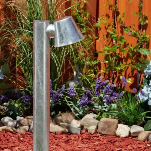 hofstein Borne lumineuse Cook Acier inoxydable, Zingué, 1 lumière* Lampes Modernes