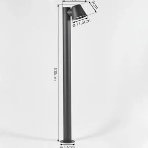 hofstein Borne lumineuse Cook Noir, 1 lumière* Lampes Modernes