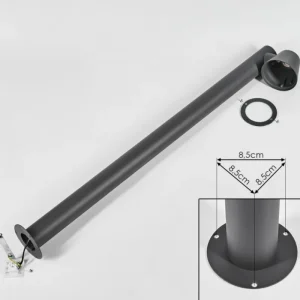 hofstein Borne lumineuse Cook Noir, 1 lumière* Lampes Modernes