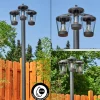 hofstein Borne lumineuse Eloida Anthracite, 3 lumières* Lampes Modernes