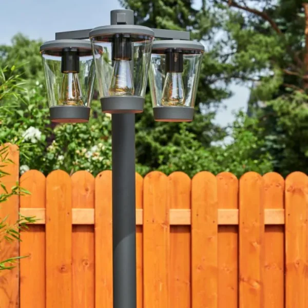 hofstein Borne lumineuse Eloida Anthracite, 3 lumières* Lampes Modernes