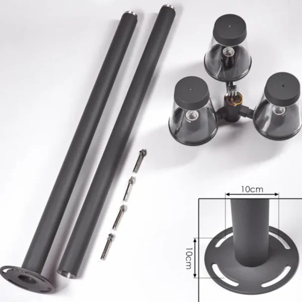 hofstein Borne lumineuse Eloida Anthracite, 3 lumières* Lampes Modernes