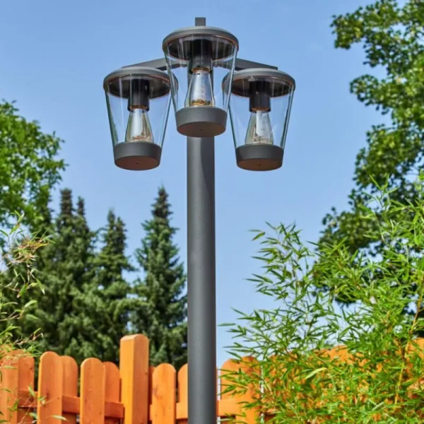hofstein Borne lumineuse Eloida Anthracite, 3 lumières* Lampes Modernes