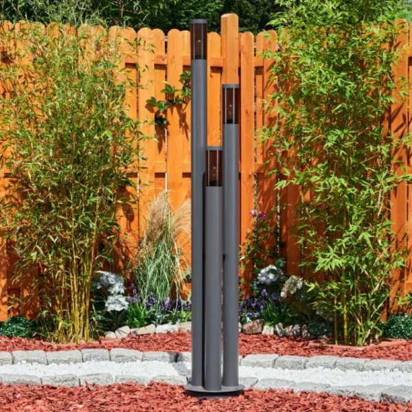 hofstein Borne lumineuse Gaborone Anthracite, 3 lumières* Lampes Modernes