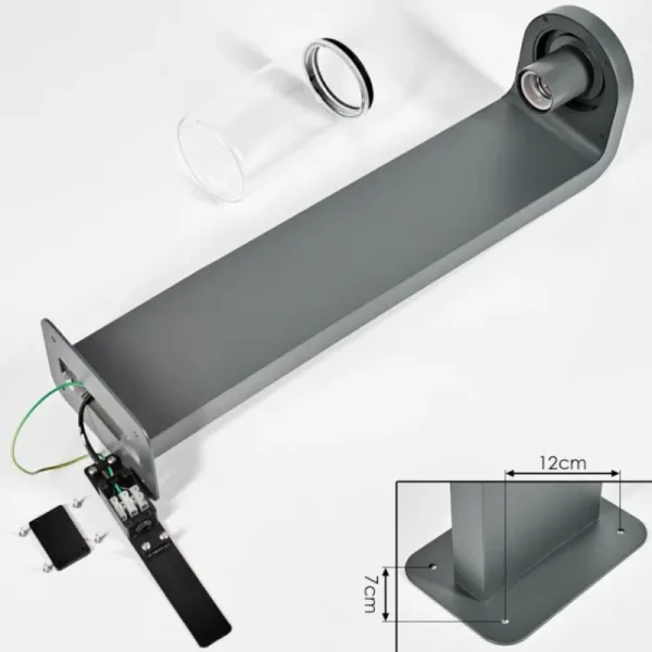 hofstein Borne lumineuse Radnor Anthracite, 1 lumière* Lampes Modernes