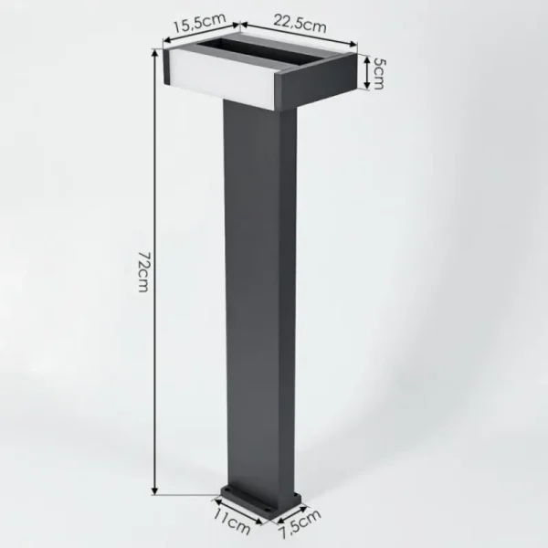 hofstein Borne lumineuse Ramalheira LED Anthracite, 1 lumière* Lampes Modernes