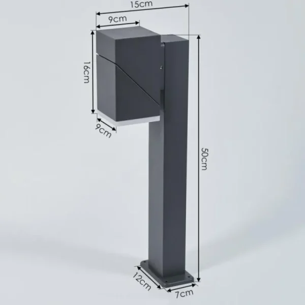 hofstein Borne lumineuse Toogong LED Anthracite, 1 lumière* Lampes Modernes