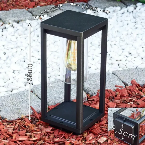 hofstein Borne lumineuse Baoshan Noir, 1 lumière* Lampes Modernes