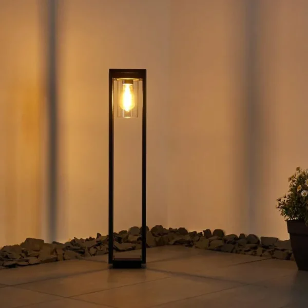 hofstein Borne lumineuse Baoshan Noir, 1 lumière* Lampes Modernes