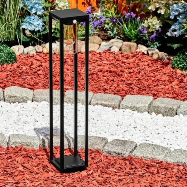 hofstein Borne lumineuse Baoshan Noir, 1 lumière, Détecteur de mouvement* Lampes Modernes