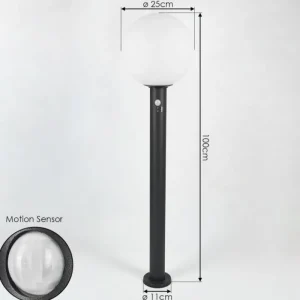 hofstein Borne lumineuse Bubodefo Anthracite, 1 lumière, Détecteur de mouvement* Lampes Modernes