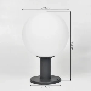 hofstein Borne lumineuse Bubodefo Anthracite, 1 lumière* Lampes Modernes