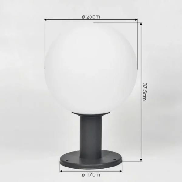 hofstein Borne lumineuse Bubodefo Anthracite, 1 lumière* Lampes Modernes