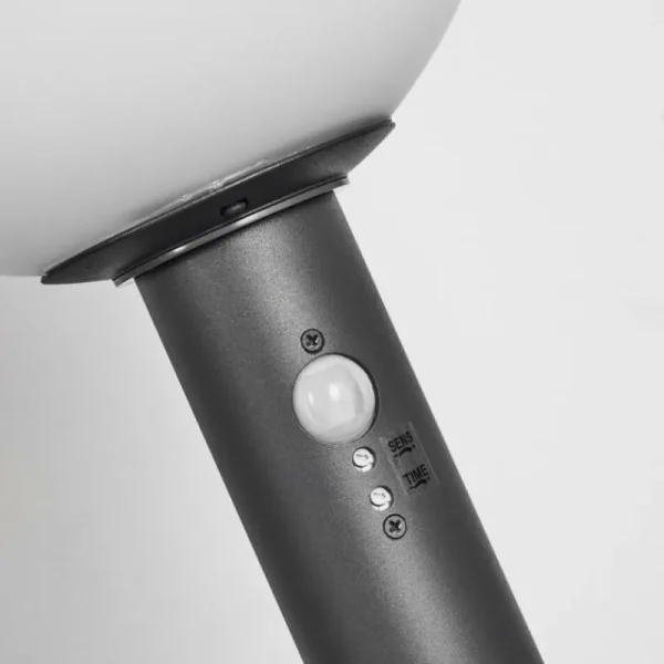 hofstein Borne lumineuse Bubodefo Anthracite, 1 lumière, Détecteur de mouvement* Lampes Modernes