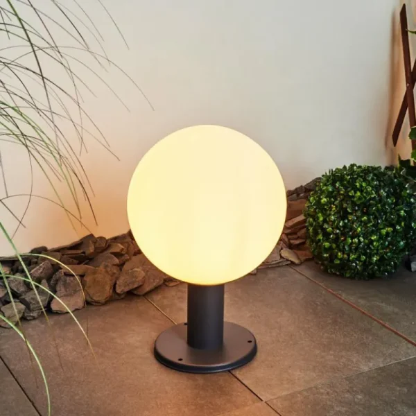 hofstein Borne lumineuse Bubodefo Anthracite, 1 lumière* Lampes Modernes