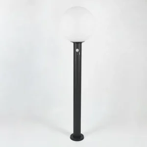 hofstein Borne lumineuse Bubodefo Anthracite, 1 lumière, Détecteur de mouvement* Lampes Modernes