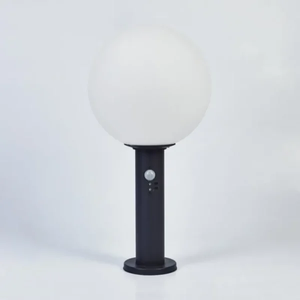 hofstein Borne lumineuse Bubodefo Anthracite, 1 lumière, Détecteur de mouvement* Lampes Modernes
