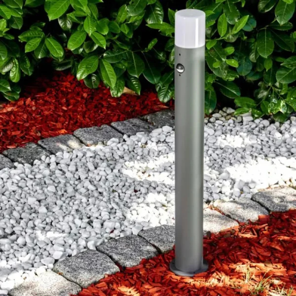 hofstein Borne lumineuse Buhrkall Anthracite, 1 lumière, Détecteur de mouvement* Lampes Modernes