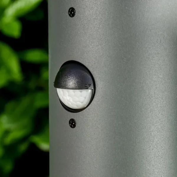 hofstein Borne lumineuse Buhrkall Anthracite, 1 lumière, Détecteur de mouvement* Lampes Modernes