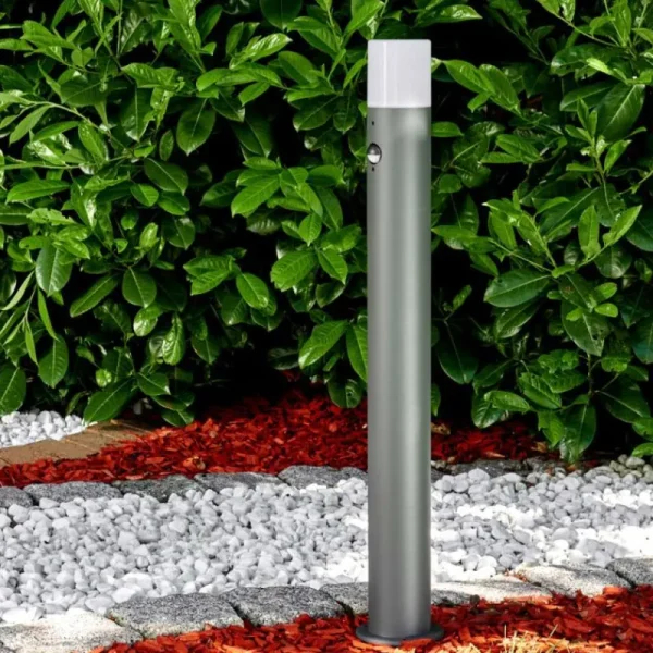 hofstein Borne lumineuse Buhrkall Anthracite, 1 lumière, Détecteur de mouvement* Lampes Modernes