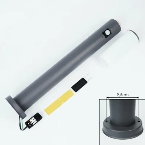 hofstein Borne lumineuse Caserta Anthracite, 1 lumière, Détecteur de mouvement* Lampes Modernes
