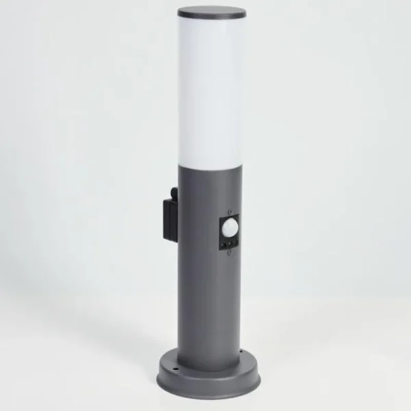 hofstein Borne lumineuse Caserta Anthracite, 1 lumière, Détecteur de mouvement* Lampes Modernes