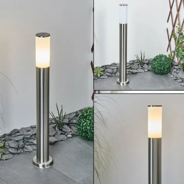 hofstein Borne lumineuse Caserta Nickel mat, Blanc, 1 lumière* Lampes Modernes