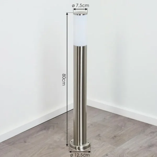 hofstein Borne lumineuse Caserta Nickel mat, Blanc, 1 lumière* Lampes Modernes
