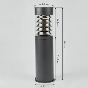 hofstein Borne lumineuse Dakar Anthracite, 1 lumière* Lampes Modernes