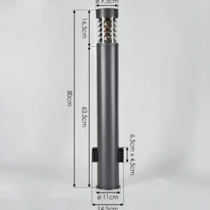 hofstein Borne lumineuse Dakar Anthracite, 1 lumière* Lampes Modernes
