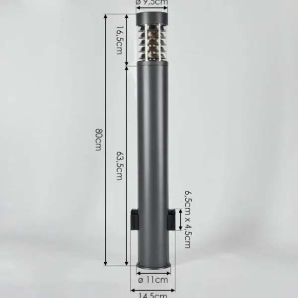 hofstein Borne lumineuse Dakar Anthracite, 1 lumière* Lampes Modernes