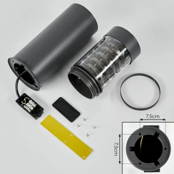 hofstein Borne lumineuse Dakar Anthracite, 1 lumière* Lampes Modernes