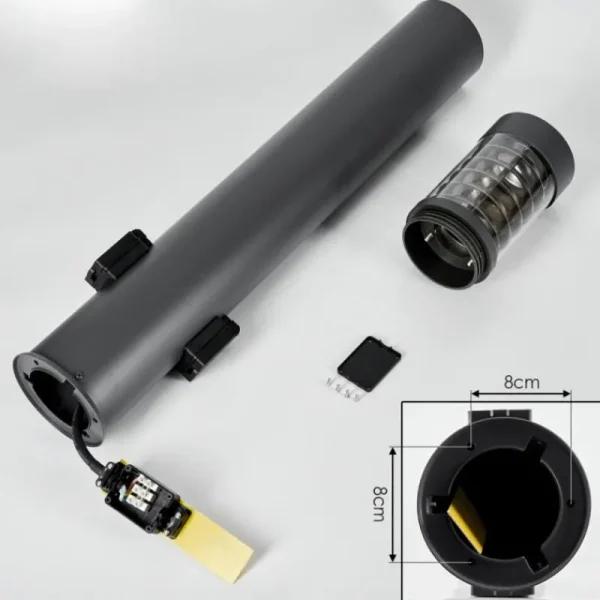 hofstein Borne lumineuse Dakar Anthracite, 1 lumière* Lampes Modernes