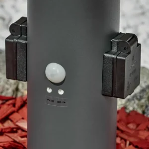 hofstein Borne lumineuse Dakar Anthracite, 1 lumière, Détecteur de mouvement* Lampes Modernes