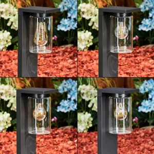 hofstein Borne lumineuse Foley Noir, 1 lumière* Lampes Modernes