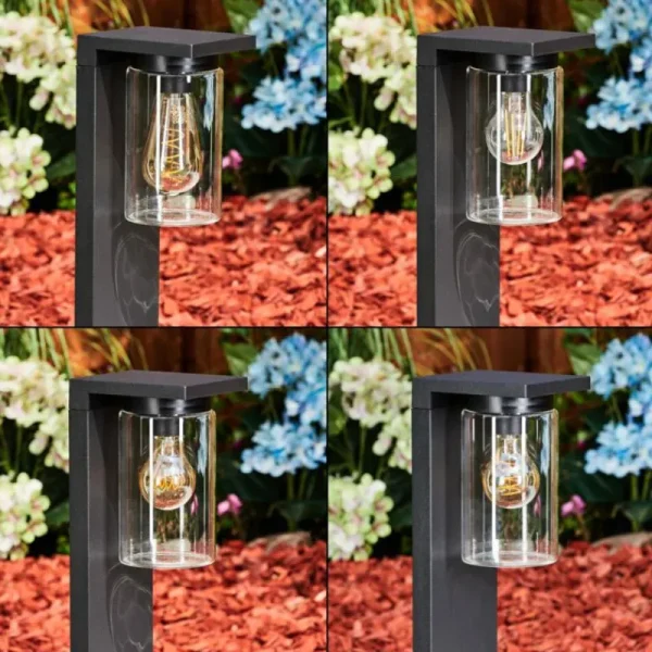 hofstein Borne lumineuse Foley Noir, 1 lumière* Lampes Modernes