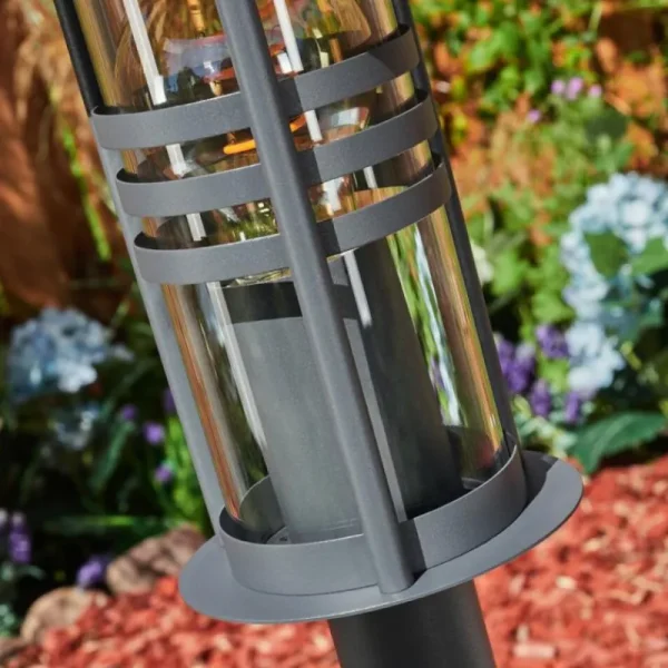 hofstein Borne lumineuse Fukuoka Anthracite, 1 lumière* Lampes Modernes