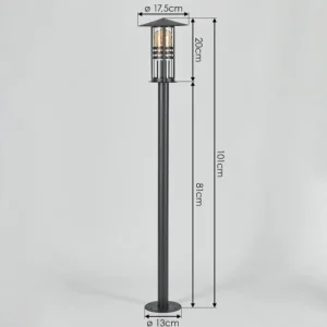 hofstein Borne lumineuse Fukuoka Anthracite, 1 lumière* Lampes Modernes