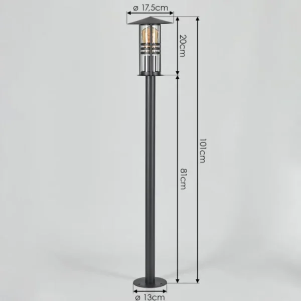 hofstein Borne lumineuse Fukuoka Anthracite, 1 lumière* Lampes Modernes