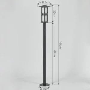 hofstein Borne lumineuse Fukuoka Anthracite, 1 lumière* Lampes Modernes