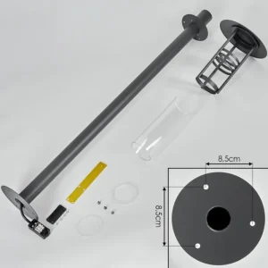 hofstein Borne lumineuse Fukuoka Anthracite, 1 lumière* Lampes Modernes