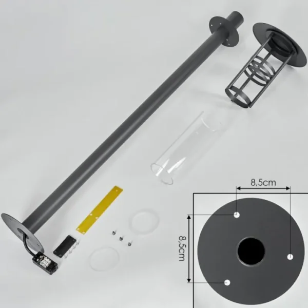 hofstein Borne lumineuse Fukuoka Anthracite, 1 lumière* Lampes Modernes