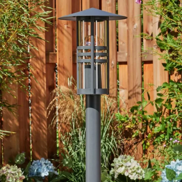 hofstein Borne lumineuse Fukuoka Anthracite, 1 lumière* Lampes Modernes