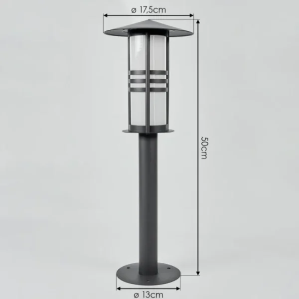hofstein Borne lumineuse Fushun Anthracite, 1 lumière* Lampes Modernes