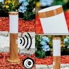 hofstein Borne lumineuse Gaborone Brun, Couleur bois, 1 lumière, Détecteur de mouvement* Lampes Modernes