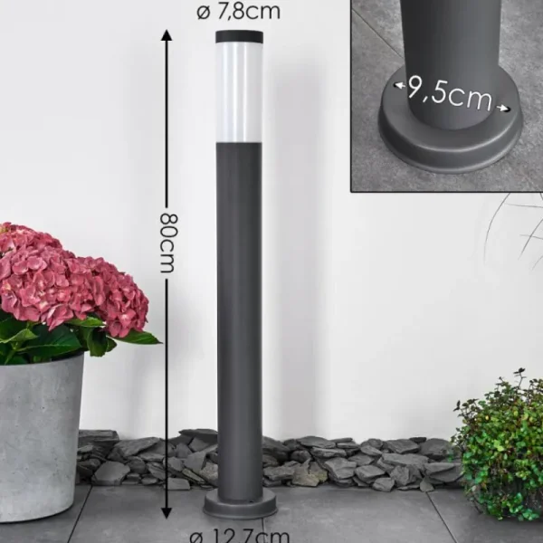 hofstein Borne lumineuse Gaborone Anthracite, 1 lumière* Lampes Modernes
