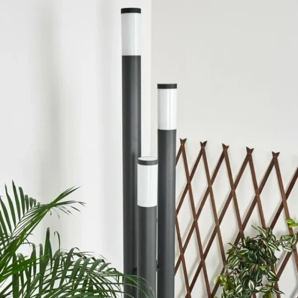 hofstein Borne lumineuse Gaborone Anthracite, 3 lumières* Lampes Modernes