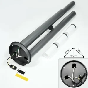 hofstein Borne lumineuse Gaborone Anthracite, 3 lumières* Lampes Modernes